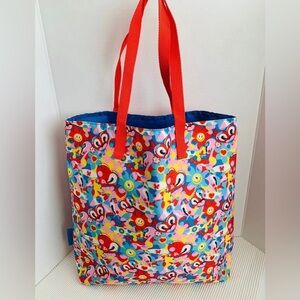 ESTEE LAUDER TOTE HATTIE STEWART FLORAL SUNSHINE BEACH SCHOOL. NYC